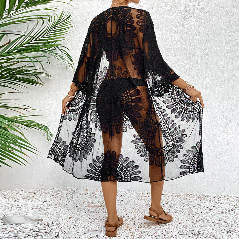 Illusion Sheer Beach Cover 202 - огляд і ціна Kimono Sheer Floral