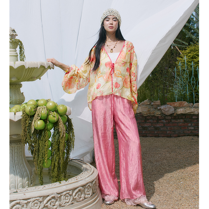 ELFSACK Floral Print Sheer Kim - огляд і ціна Kimono Sheer Floral