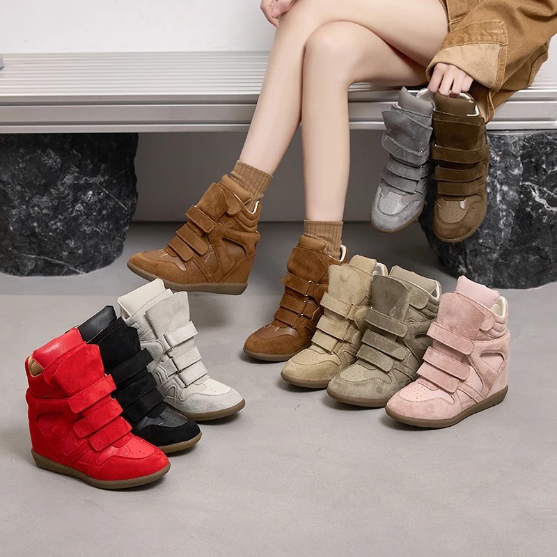 Women Ankle Boots Genuine Leat - огляд і ціна Wedge Espadrille Women