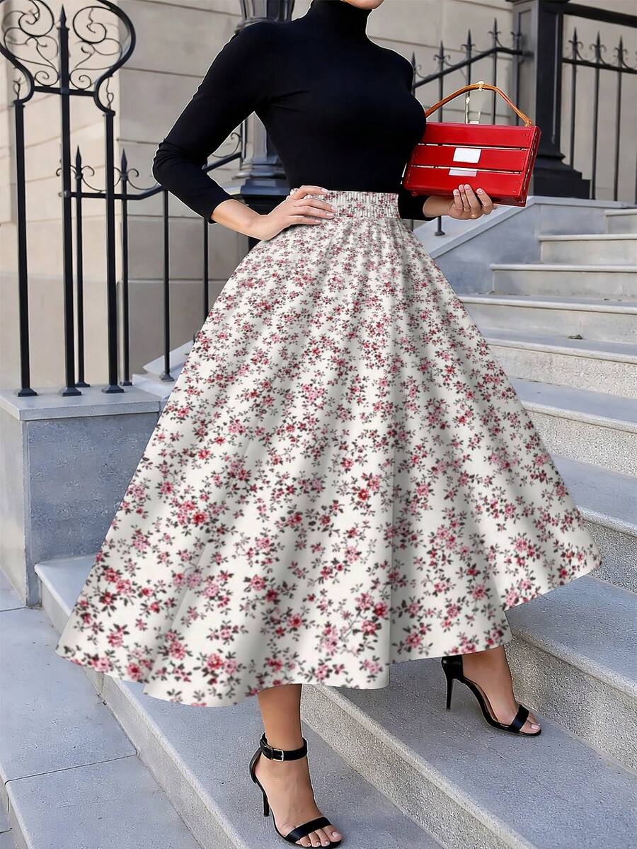 Oversized Floral Midi Skirt Pi - огляд і ціна Midi Skirt Floral