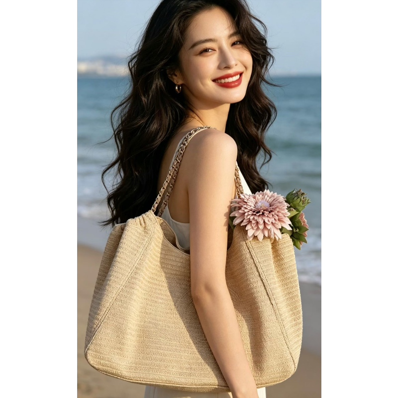 Chain Raffia 2026 Summer Beach - огляд і ціна Tote Bag Beach