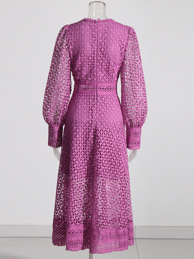 TWOTWINSTYLE Embroidery Cut Ou - огляд і ціна Linen Dress Wrap