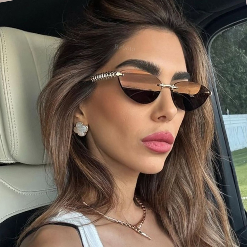 New Cat Eye Rivet Rimless Sung - огляд і ціна Sunglasses Cat Eye