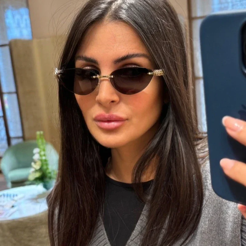 New Cat Eye Rivet Rimless Sung - огляд і ціна Sunglasses Cat Eye