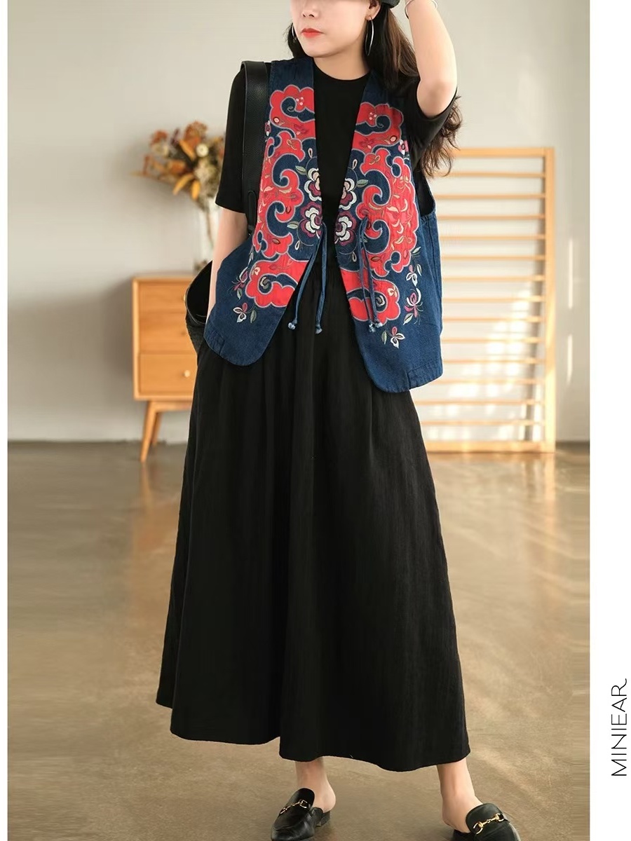 New 2025 Autumn Pure Color Flo - огляд і ціна Midi Skirt Floral