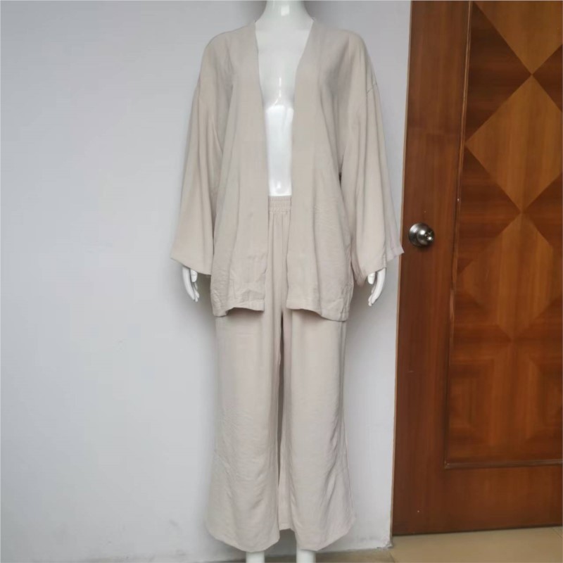 Women's Linen Trouser Suit Wit - огляд і ціна Linen Pant Wide