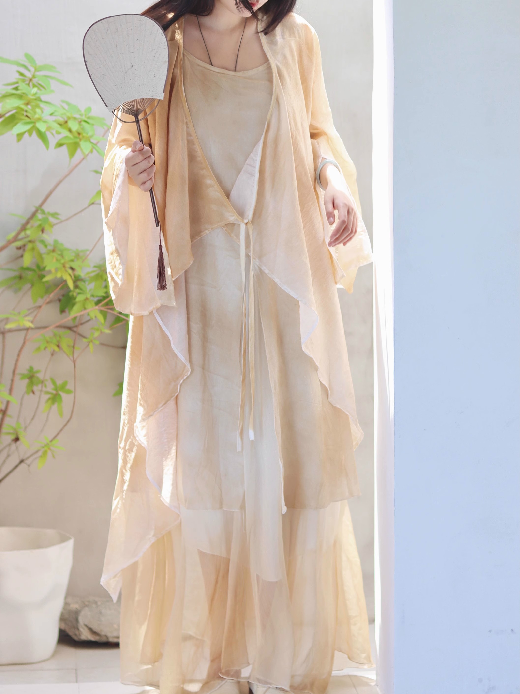 New Chinese Style Cotton Linen - огляд і ціна Linen Dress Wrap