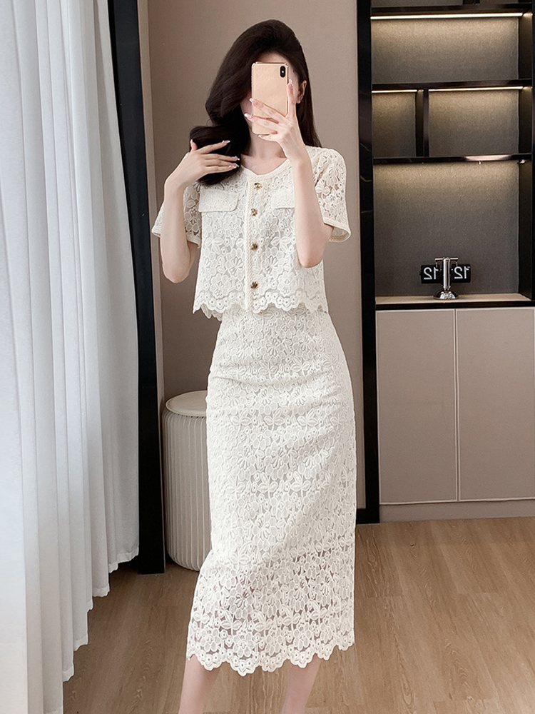 Summer Women Elegant Lace Flor - огляд і ціна Midi Skirt Floral