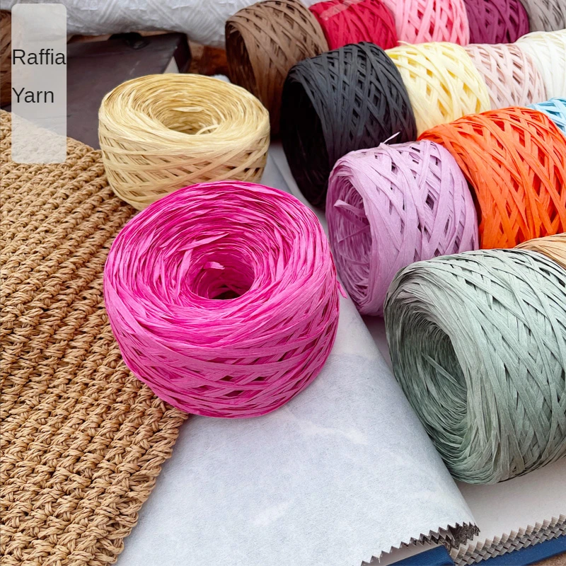 180m raffia Yarn paper Grass f - огляд і ціна Crochet Bag Raffia