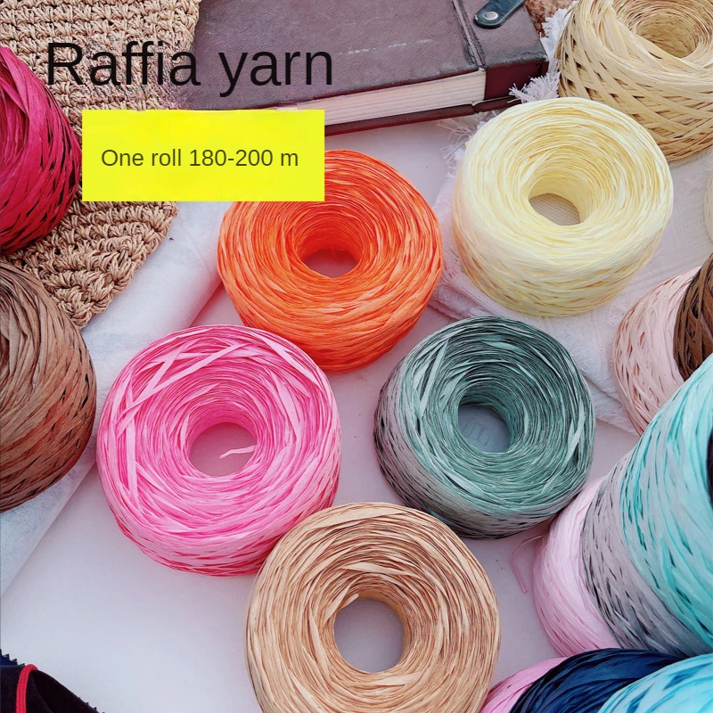 180m raffia Yarn paper Grass f - огляд і ціна Crochet Bag Raffia