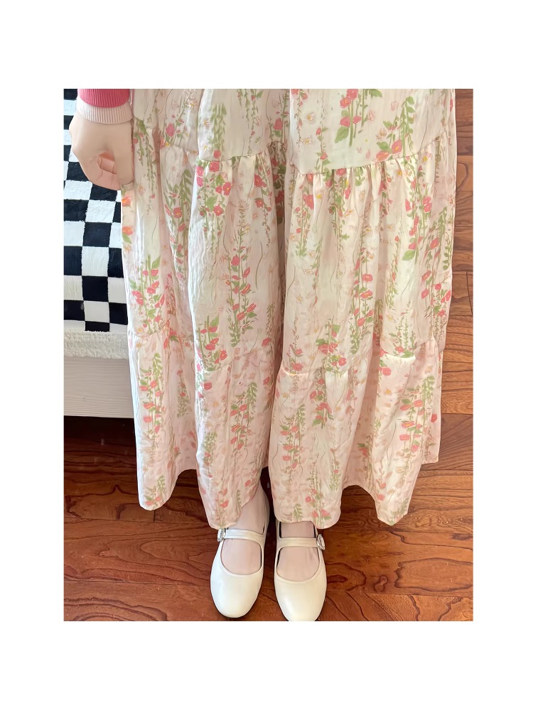 plus Size Women's Floral Print - огляд і ціна Midi Skirt Floral