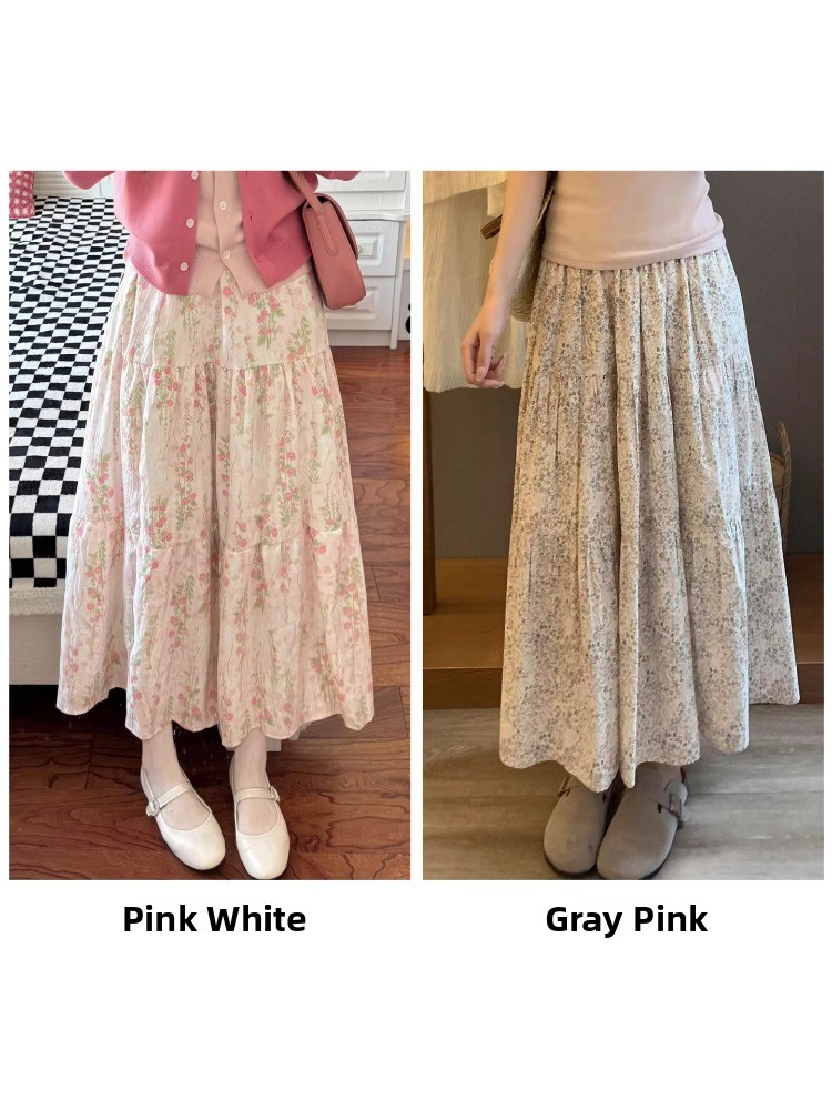 plus Size Women's Floral Print - огляд і ціна Midi Skirt Floral