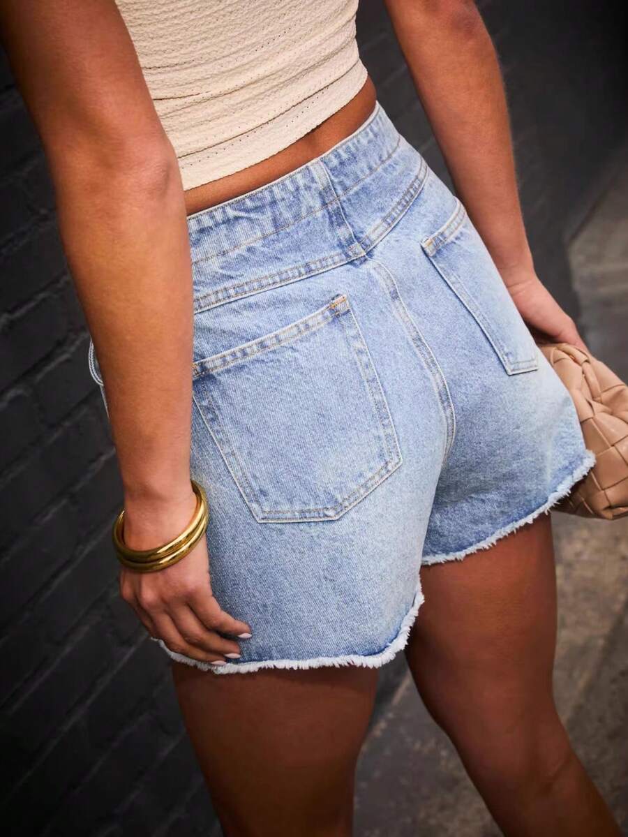 Womens Summer Retro Casual Dis - огляд і ціна Shorts Denim Frayed