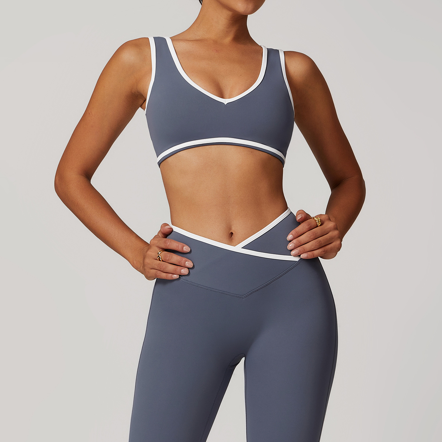 V-Neck Sports Bra Women Top Pu - огляд і ціна Crop Top Crochet