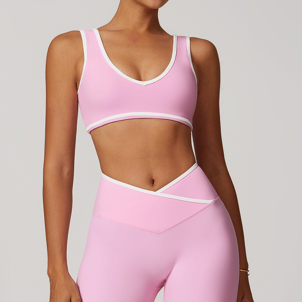 V-Neck Sports Bra Women Top Pu - огляд і ціна Crop Top Crochet