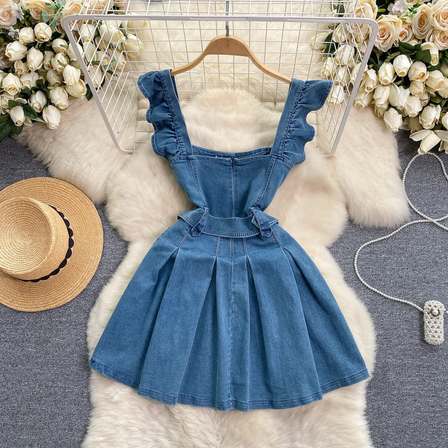 Korean Version of The College  - огляд і ціна Maxi Dress Halter