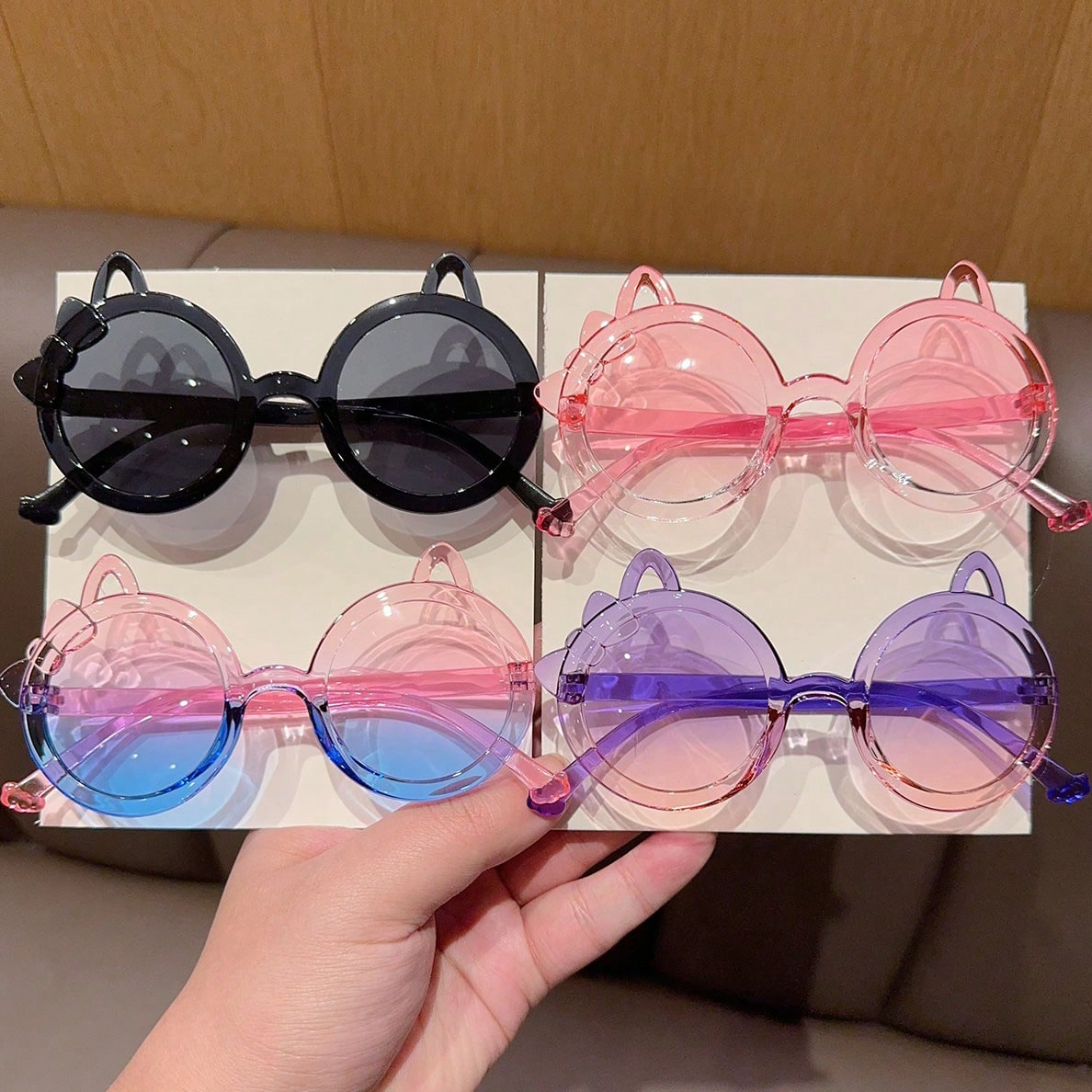 2/4Pcs 2025 Newest Cute Fashio - огляд і ціна Sunglasses Cat Eye