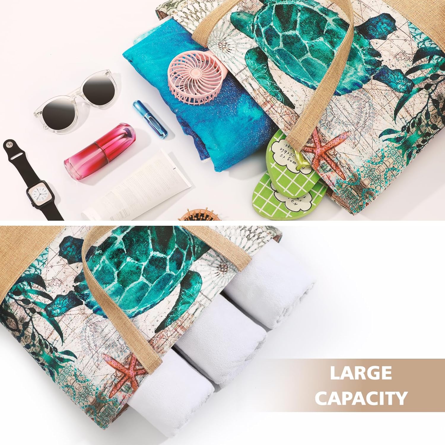 Large Beach Bag for Women with - огляд і ціна Tote Bag Beach