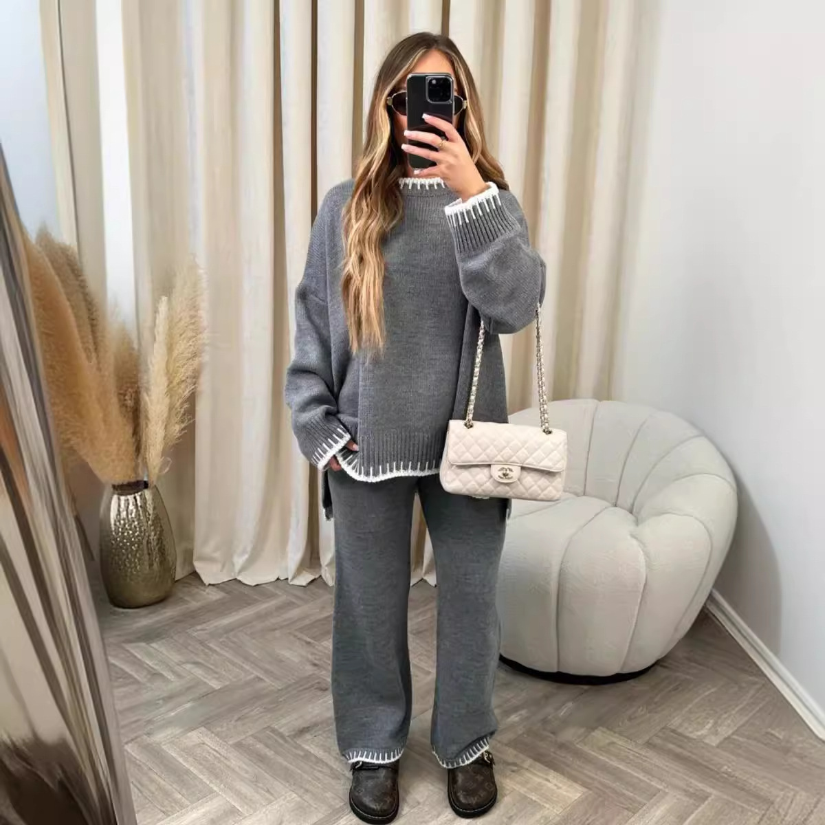Women Wide Leg Pant Sets Two P - огляд і ціна Linen Pant Wide
