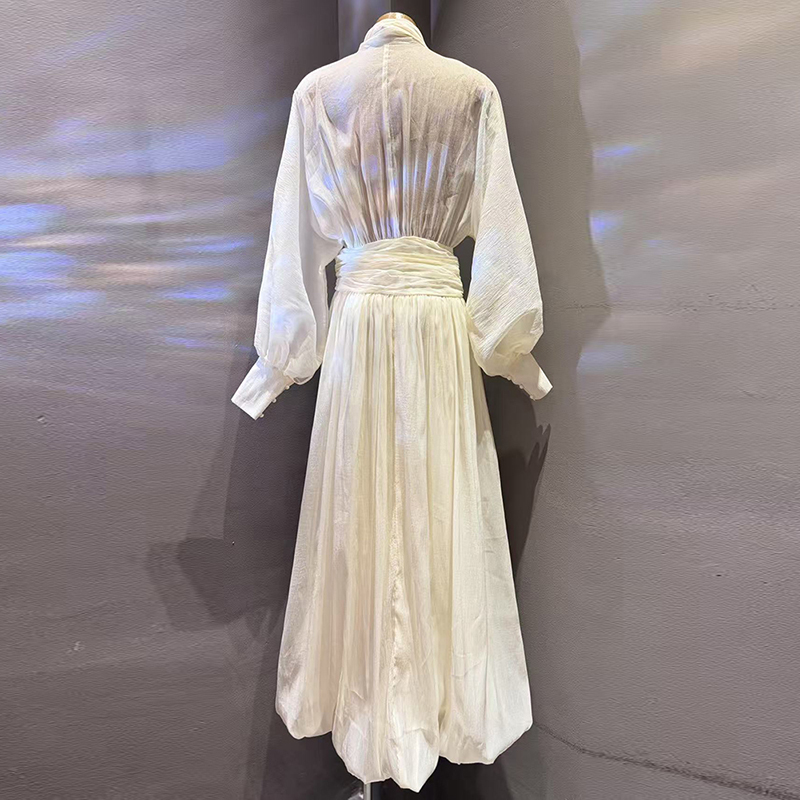 KBQ Solid Elegant Loose Chic D - огляд і ціна Linen Dress Wrap