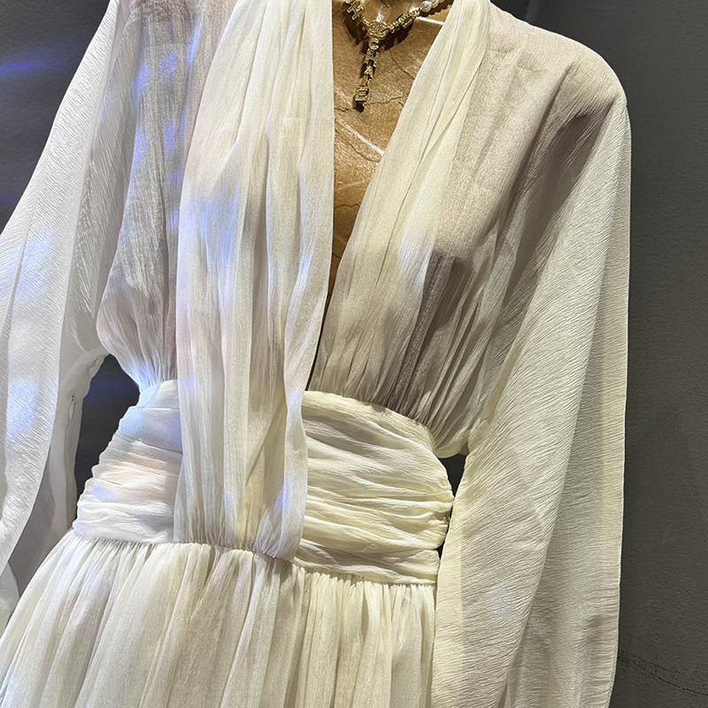 KBQ Solid Elegant Loose Chic D - огляд і ціна Linen Dress Wrap