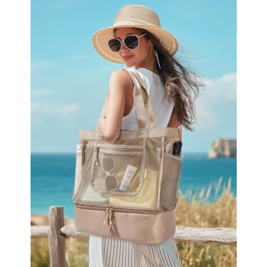 BAGSMART Beach Bag for Women M - огляд і ціна Tote Bag Beach