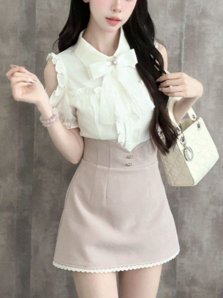 Japanese Sweet New 2 Piece Set - огляд і ціна Blouse Off Shoulder