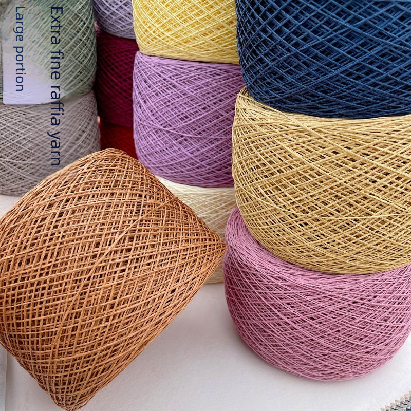 250g Thin Paper Raffia Yarn fo - огляд і ціна Crochet Bag Raffia