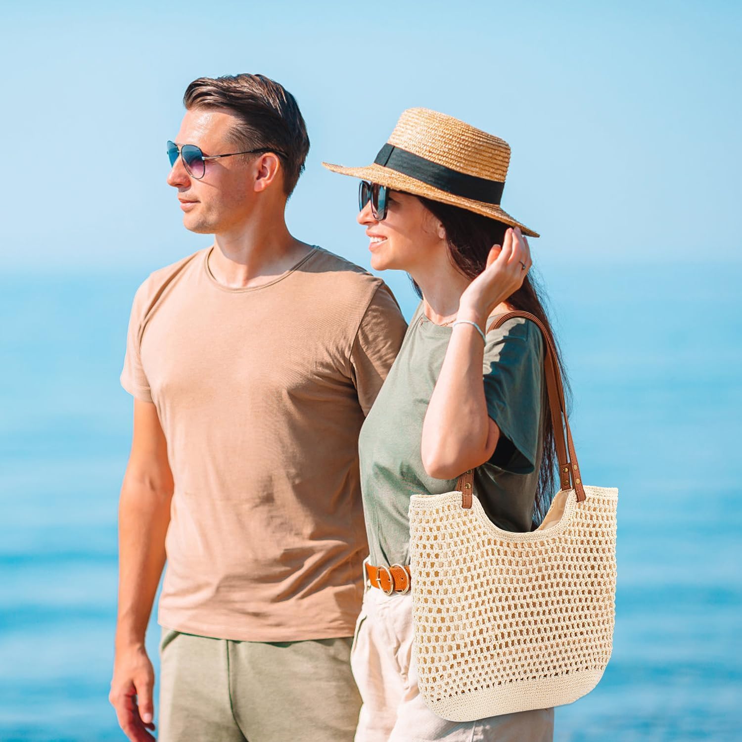 Crochet Beach Bag Purse, Boho  - огляд і ціна Tote Bag Beach