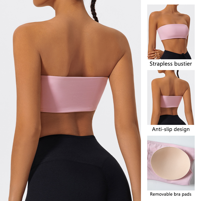 Strapless Sports Bra Gym Crop  - огляд і ціна Crop Top Crochet