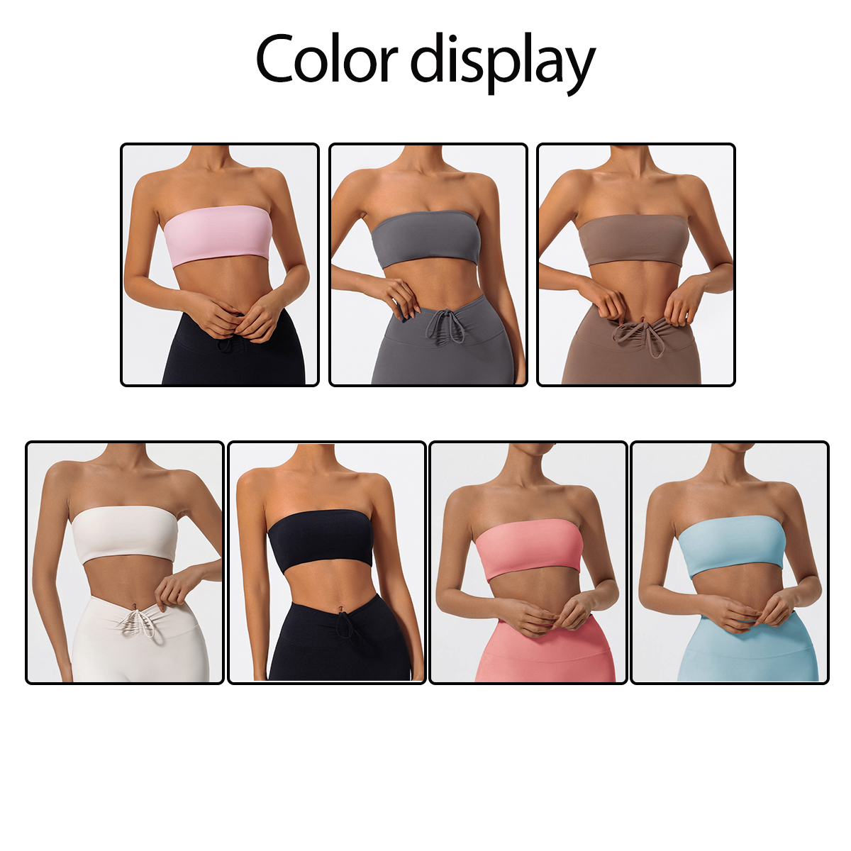 Strapless Sports Bra Gym Crop  - огляд і ціна Crop Top Crochet