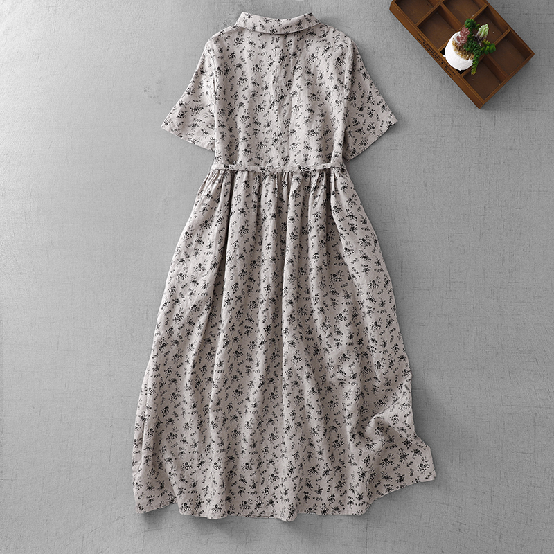 Summer Floral Cotton Linen Dr  - огляд і ціна Midi Skirt Floral