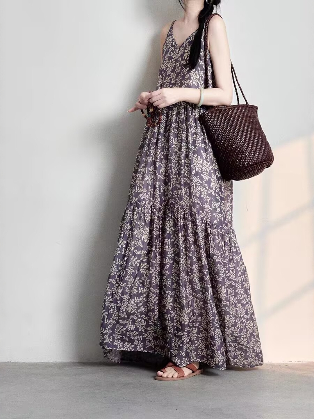 Elegant Japanese Style plus Si - огляд і ціна Linen Dress Wrap
