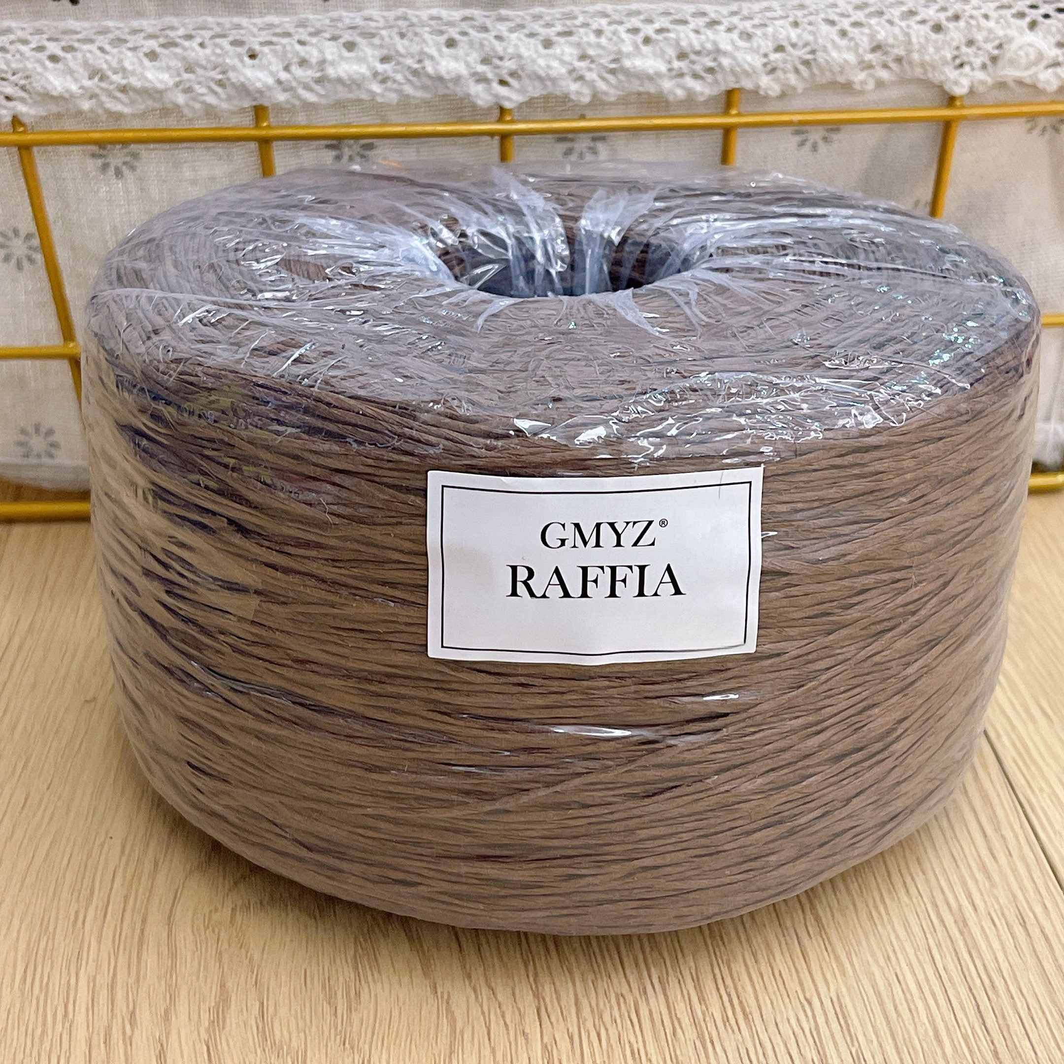 Plain Raffia Yarn Natural 220g - огляд і ціна Crochet Bag Raffia