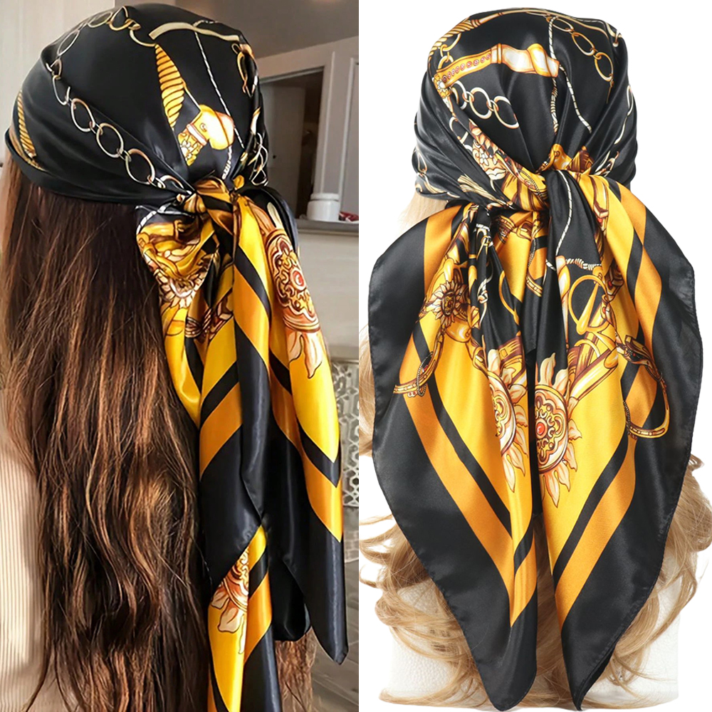 Luxury 90*90CM Vintage Chain P - огляд і ціна Headband Summer Knit