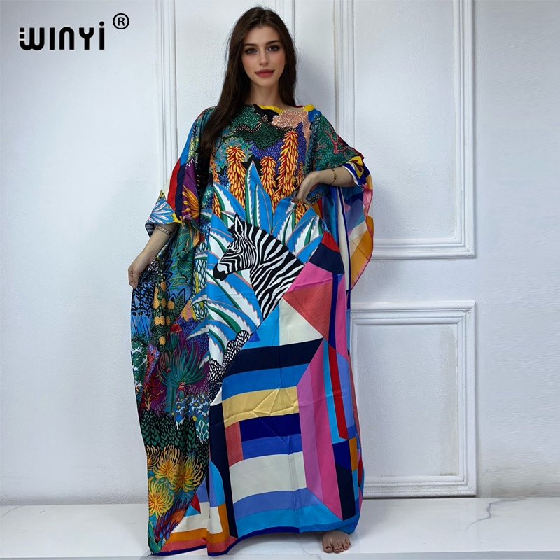 WINYI new high quality Print k - огляд і ціна Cover Up Kaftan