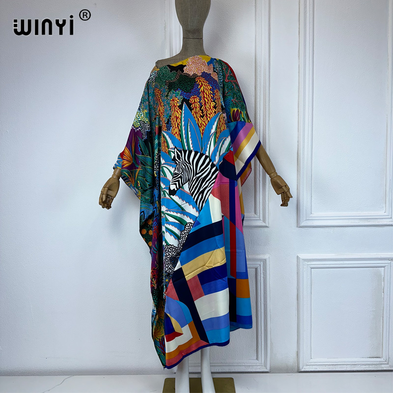 WINYI new high quality Print k - огляд і ціна Cover Up Kaftan