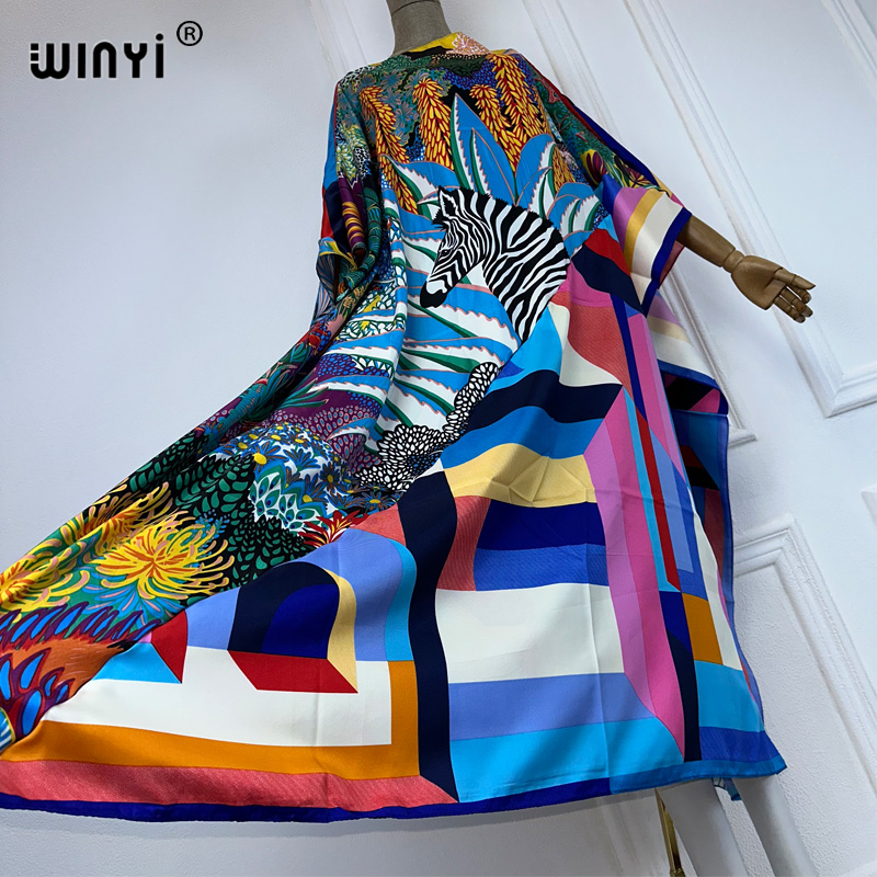 WINYI new high quality Print k - огляд і ціна Cover Up Kaftan