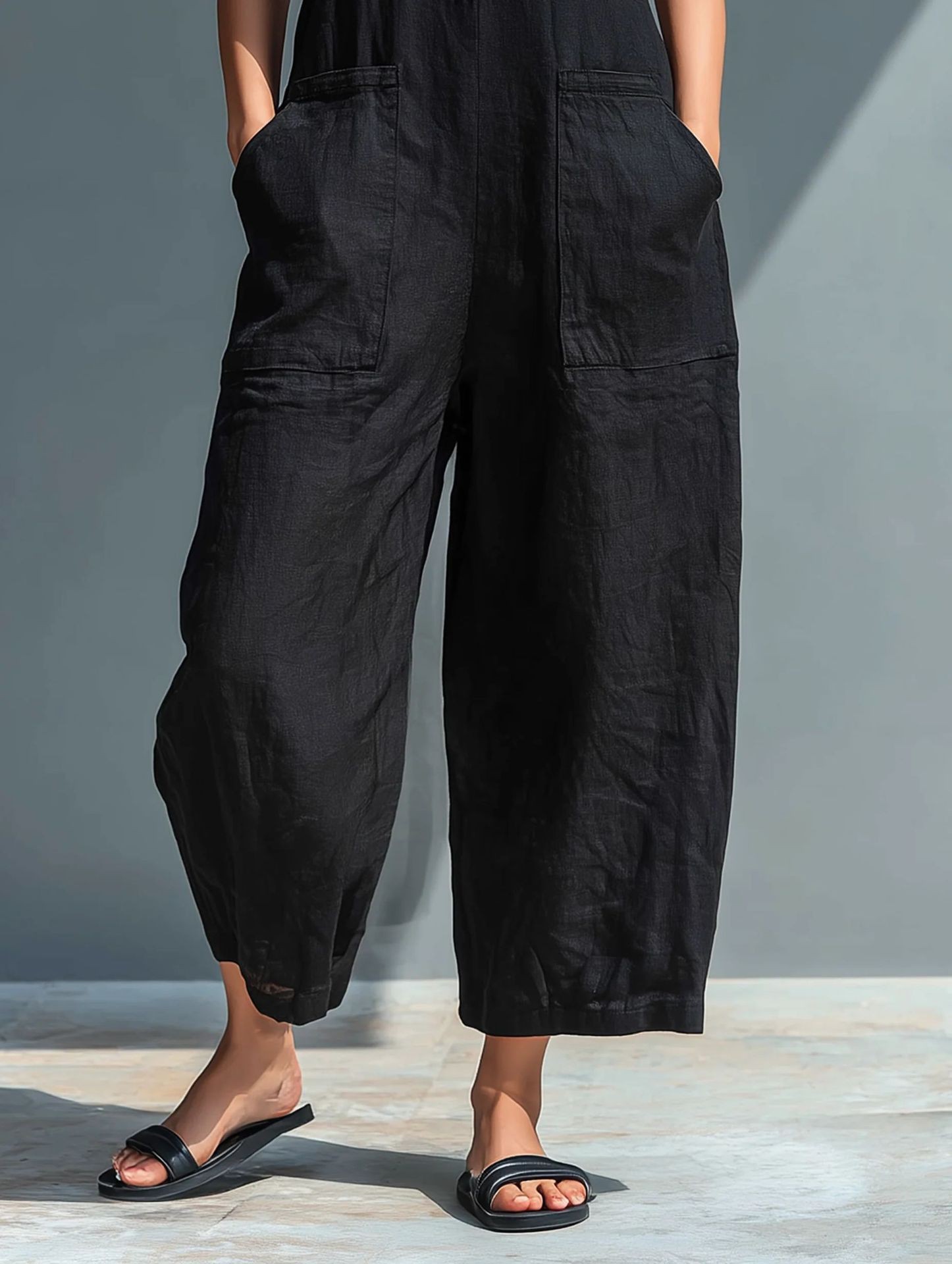 Summer Women's Clothing Sleeve - огляд і ціна Jumpsuit Linen Relaxed