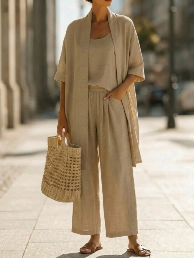 Casual Solid Cotton Linen Loos - огляд і ціна Linen Pant Wide