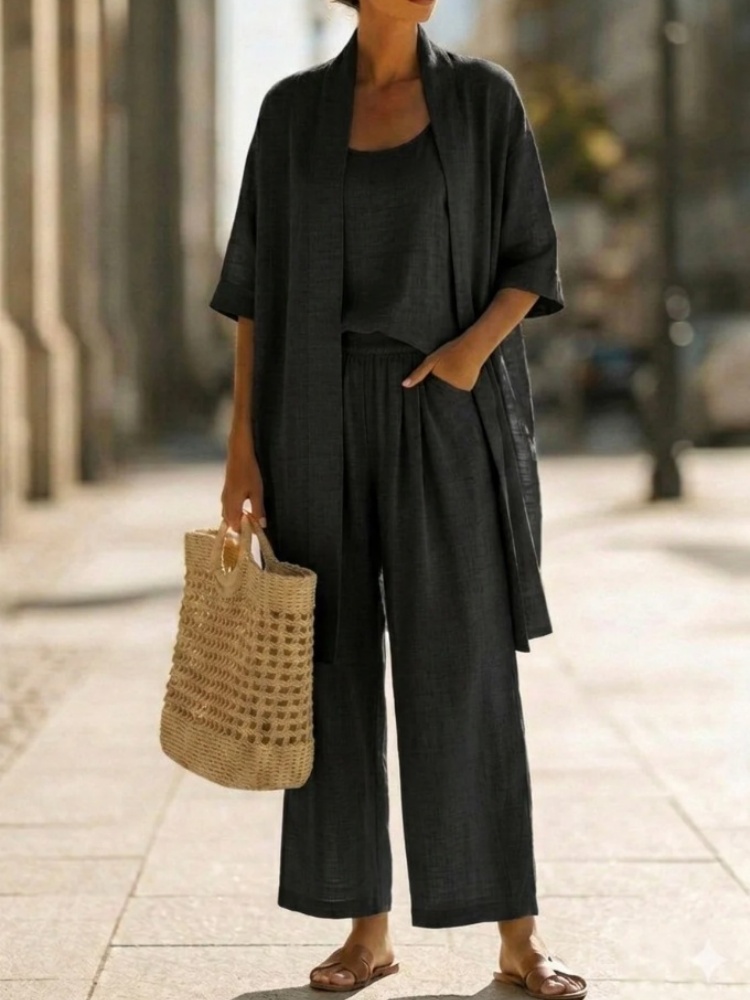 Casual Solid Cotton Linen Loos - огляд і ціна Linen Pant Wide