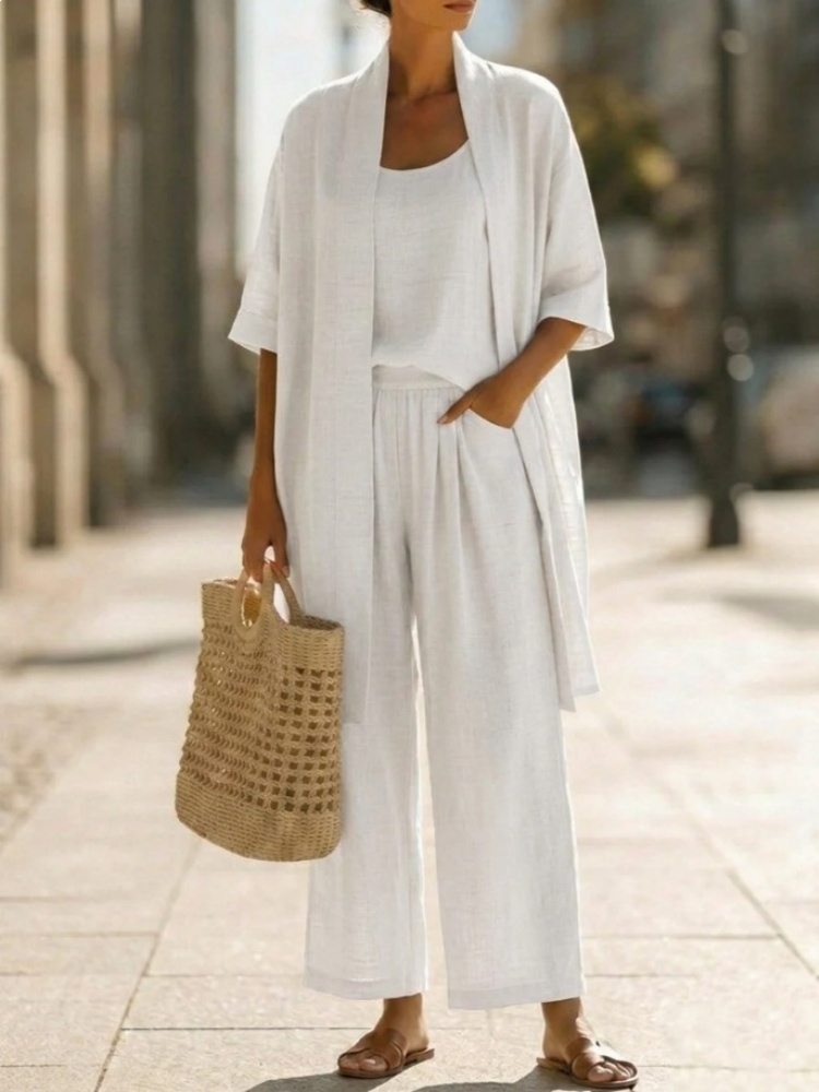 Casual Solid Cotton Linen Loos - огляд і ціна Linen Pant Wide