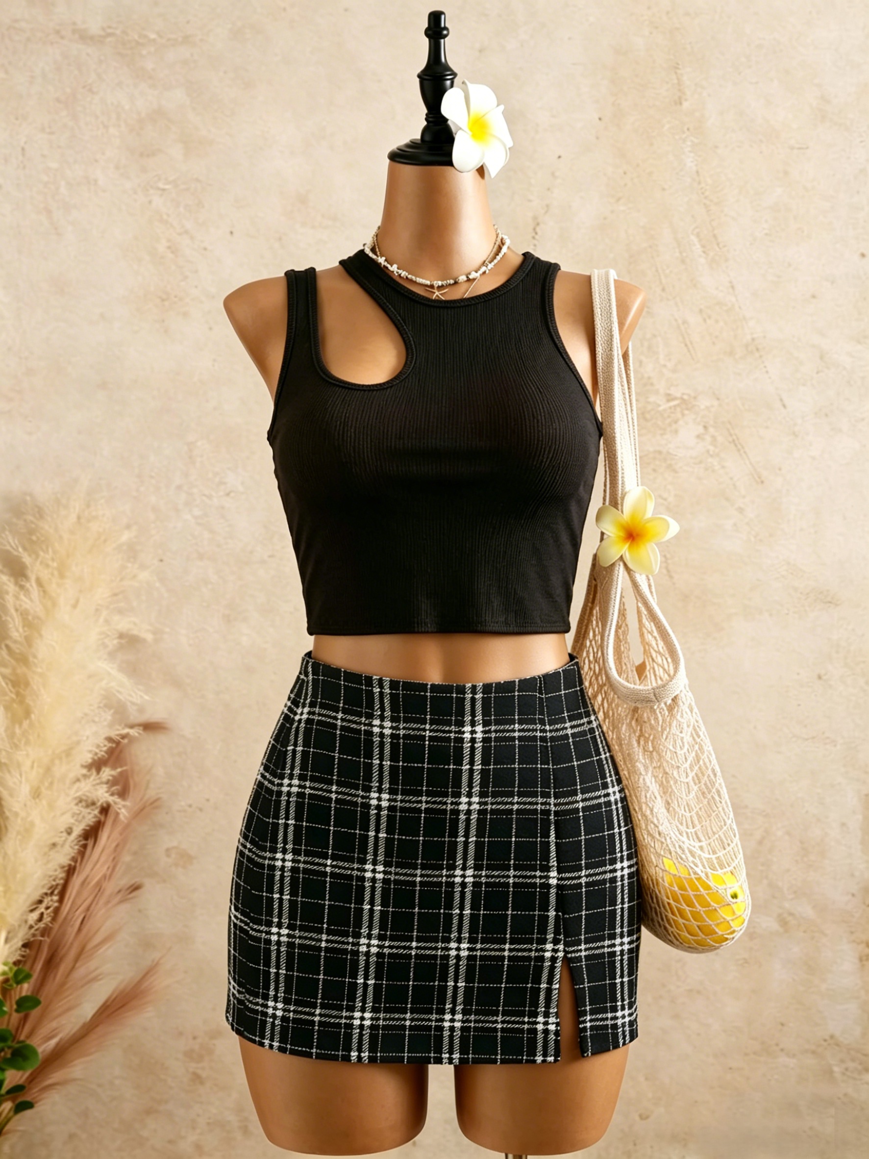 2 Piece Outfits Women Cutout R - огляд і ціна Crop Top Crochet