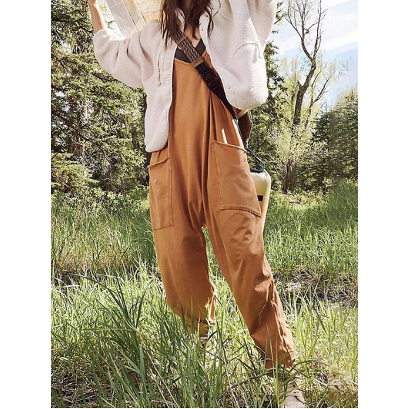 Loose Summer Jumpsuit Casual   - огляд і ціна Jumpsuit Linen Relaxed