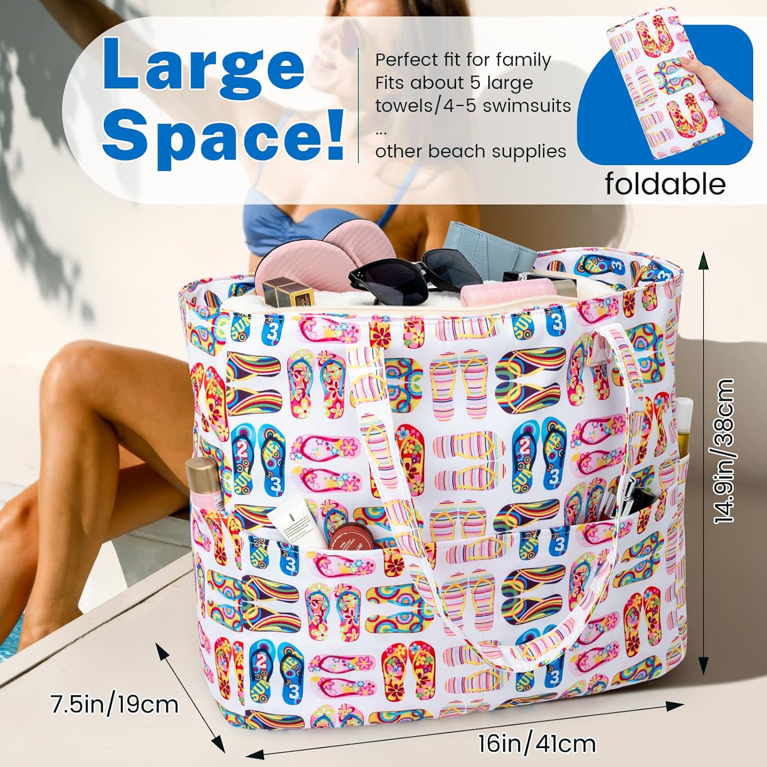 Beach Bag for Women, Hobo Pool - огляд і ціна Tote Bag Beach