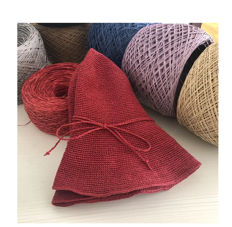 250g Thin Raffia Yarn Paper Gr - огляд і ціна Crochet Bag Raffia