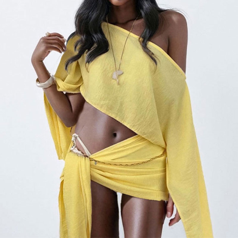 Women Two Pieces Sets Summer C - огляд і ціна Crop Top Crochet