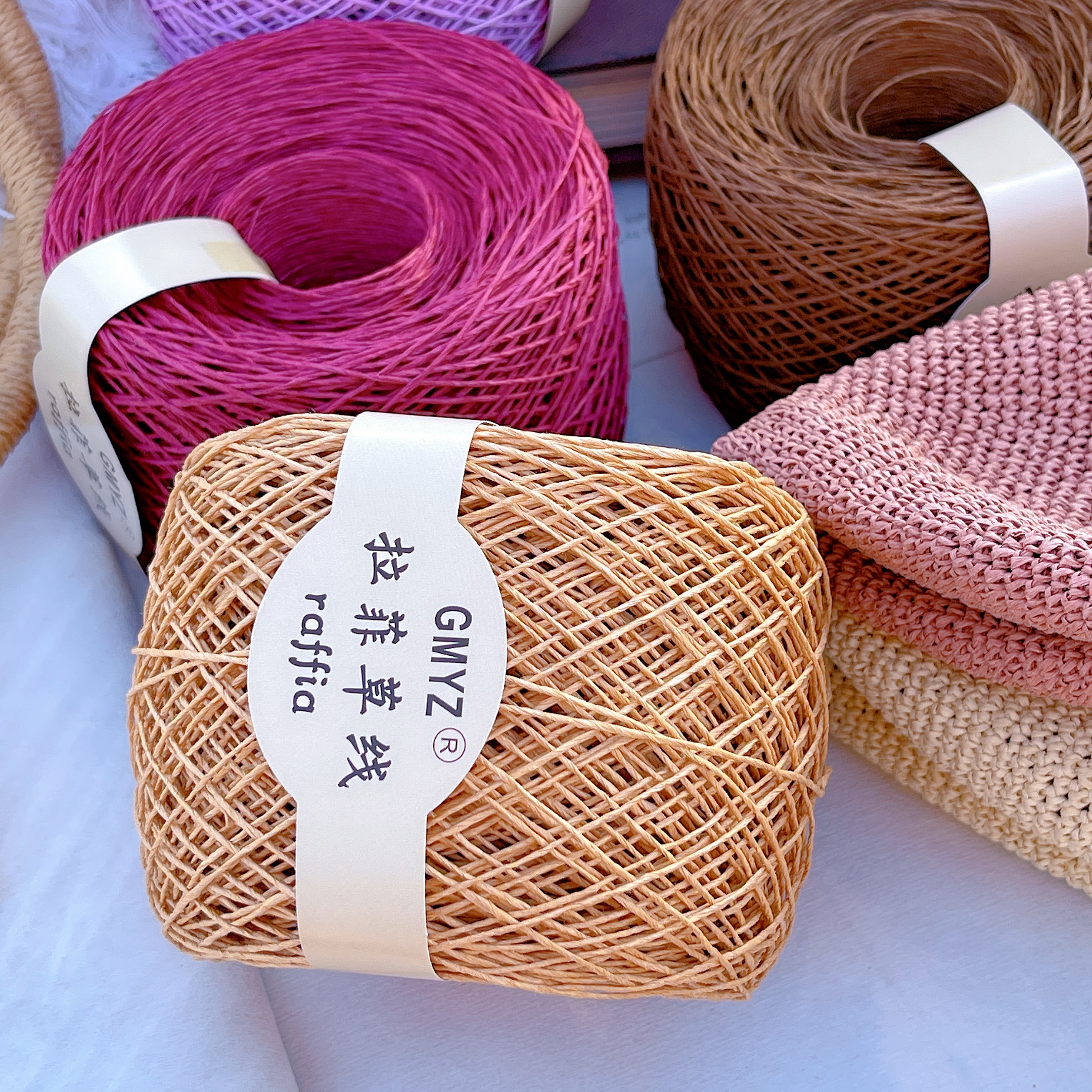 220M/Roll Washable Japanese Pl - огляд і ціна Crochet Bag Raffia